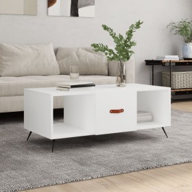 Mesa de centro madera contrachapada blanco 102x50x40 cm de vidaXL, Mesas de centro - Ref: Foro24-829268, Precio: 48,99 €, Des...