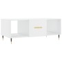 Glossy white plywood coffee table 102x50x40 cm by vidaXL, Coffee table - Ref: Foro24-829278, Price: 51,99 €, Discount: %