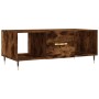 Smoked oak plywood coffee table 102x50x40 cm by vidaXL, Coffee table - Ref: Foro24-829281, Price: 47,46 €, Discount: %