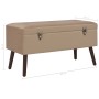 Bank with beige velvet storage compartment 80 cm by vidaXL, Benches for halls and storage - Ref: Foro24-3070672, Price: 98,99...