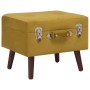 Storage stools 3 pcs mustard yellow velvet by vidaXL, Benches for halls and storage - Ref: Foro24-3070664, Price: 120,56 €, D...