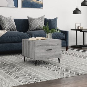 Gray Sonoma plywood coffee table 50x50x40 cm by vidaXL, Coffee table - Ref: Foro24-829440, Price: 41,99 €, Discount: %