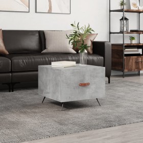 Concrete gray engineered wood coffee table 50x50x40 cm by vidaXL, Coffee table - Ref: Foro24-829340, Price: 39,99 €, Discount: %