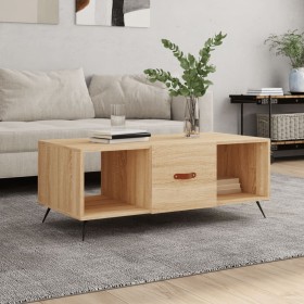 Sonoma oak plywood coffee table 102x50x40 cm by vidaXL, Coffee table - Ref: Foro24-829271, Price: 47,32 €, Discount: %