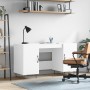 White engineered wood desk 140x50x75 cm by vidaXL, Desks - Ref: Foro24-829540, Price: 112,18 €, Discount: %