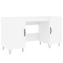 White engineered wood desk 140x50x75 cm by vidaXL, Desks - Ref: Foro24-829540, Price: 112,18 €, Discount: %