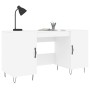 White engineered wood desk 140x50x75 cm by vidaXL, Desks - Ref: Foro24-829540, Price: 112,18 €, Discount: %