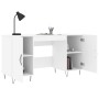 White engineered wood desk 140x50x75 cm by vidaXL, Desks - Ref: Foro24-829540, Price: 112,18 €, Discount: %