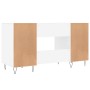 White engineered wood desk 140x50x75 cm by vidaXL, Desks - Ref: Foro24-829540, Price: 112,18 €, Discount: %