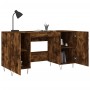 Escritorio madera de ingeniería roble ahumado 140x50x75 cm de vidaXL, Escritorios - Ref: Foro24-829545, Precio: 111,49 €, Des...