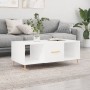 Glossy white plywood coffee table 102x50x40 cm by vidaXL, Coffee table - Ref: Foro24-829286, Price: 47,89 €, Discount: %