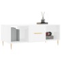 Glossy white plywood coffee table 102x50x40 cm by vidaXL, Coffee table - Ref: Foro24-829286, Price: 47,89 €, Discount: %