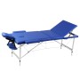 Blaue dreiteilige klappbare Massageliege aus Aluminium von vidaXL, Massageliegen - Ref: Foro24-110090, Preis: 160,11 €, Rabat...