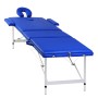 Blaue dreiteilige klappbare Massageliege aus Aluminium von vidaXL, Massageliegen - Ref: Foro24-110090, Preis: 160,11 €, Rabat...