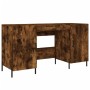 Escritorio madera de ingeniería roble ahumado 140x50x75 cm de vidaXL, Escritorios - Ref: Foro24-829561, Precio: 89,26 €, Desc...