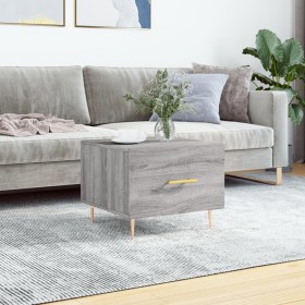 Mesa de centro madera contrachapada gris Sonoma 50x50x40 cm de vidaXL, Mesas de centro - Ref: Foro24-829376, Precio: 41,99 €,...