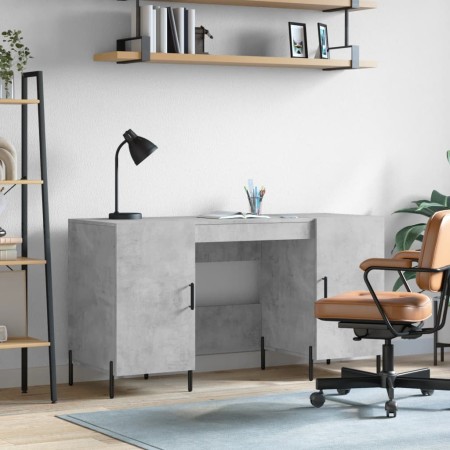 Concrete gray engineered wood desk 140x50x75 cm by vidaXL, Desks - Ref: Foro24-829560, Price: 120,71 €, Discount: %