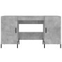 Concrete gray engineered wood desk 140x50x75 cm by vidaXL, Desks - Ref: Foro24-829560, Price: 120,71 €, Discount: %