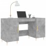 Escritorio madera de ingeniería gris hormigón 140x50x75 cm de vidaXL, Escritorios - Ref: Foro24-829536, Precio: 110,75 €, Des...