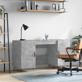 Concrete gray engineered wood desk 140x50x75 cm by vidaXL, Desks - Ref: Foro24-829520, Price: 108,99 €, Discount: %