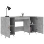 Concrete gray engineered wood desk 140x50x75 cm by vidaXL, Desks - Ref: Foro24-829520, Price: 108,31 €, Discount: %