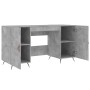 Escritorio madera de ingeniería gris hormigón 140x50x75 cm de vidaXL, Escritorios - Ref: Foro24-829520, Precio: 108,31 €, Des...