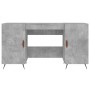 Concrete gray engineered wood desk 140x50x75 cm by vidaXL, Desks - Ref: Foro24-829520, Price: 108,31 €, Discount: %