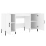 White engineered wood desk 140x50x75 cm by vidaXL, Desks - Ref: Foro24-829556, Price: 124,99 €, Discount: %