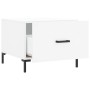 Mesa de centro madera de ingeniería blanca 50x50x40 cm de vidaXL, Mesas de centro - Ref: Foro24-829396, Precio: 40,99 €, Desc...