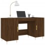 Brown oak engineered wood desk 140x50x75 cm by vidaXL, Desks - Ref: Foro24-829539, Price: 90,99 €, Discount: %