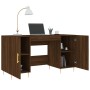 Brown oak engineered wood desk 140x50x75 cm by vidaXL, Desks - Ref: Foro24-829539, Price: 90,99 €, Discount: %