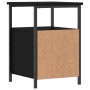 Mesita de noche madera de ingeniería negro 34x35,5x50 cm de vidaXL, Mesitas de noche - Ref: Foro24-826013, Precio: 48,90 €, D...