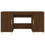 Brown oak engineered wood desk 140x50x75 cm by vidaXL, Desks - Ref: Foro24-829539, Price: 90,99 €, Discount: %