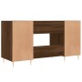 Brown oak engineered wood desk 140x50x75 cm by vidaXL, Desks - Ref: Foro24-829539, Price: 90,99 €, Discount: %