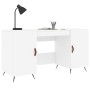 White engineered wood desk 140x50x75 cm by vidaXL, Desks - Ref: Foro24-829516, Price: 113,26 €, Discount: %