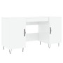 Glossy white plywood desk 140x50x75 cm by vidaXL, Desks - Ref: Foro24-829542, Price: 123,31 €, Discount: %