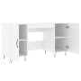 Glossy white plywood desk 140x50x75 cm by vidaXL, Desks - Ref: Foro24-829542, Price: 123,31 €, Discount: %