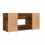 Smoked oak engineered wood desk 140x50x75 cm by vidaXL, Desks - Ref: Foro24-829537, Price: 87,86 €, Discount: %