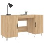 Escritorio madera de ingeniería roble Sonoma 140x50x75 cm de vidaXL, Escritorios - Ref: Foro24-829543, Precio: 111,93 €, Desc...