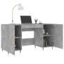 Concrete gray engineered wood desk 140x50x75 cm by vidaXL, Desks - Ref: Foro24-829528, Price: 109,29 €, Discount: %