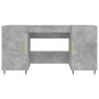 Escritorio madera de ingeniería gris hormigón 140x50x75 cm de vidaXL, Escritorios - Ref: Foro24-829528, Precio: 109,29 €, Des...