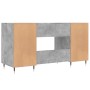 Concrete gray engineered wood desk 140x50x75 cm by vidaXL, Desks - Ref: Foro24-829528, Price: 109,29 €, Discount: %