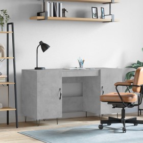 Concrete gray engineered wood desk 140x50x75 cm by vidaXL, Desks - Ref: Foro24-829544, Price: 108,89 €, Discount: %