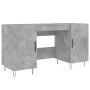 Concrete gray engineered wood desk 140x50x75 cm by vidaXL, Desks - Ref: Foro24-829544, Price: 108,89 €, Discount: %