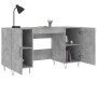 Concrete gray engineered wood desk 140x50x75 cm by vidaXL, Desks - Ref: Foro24-829544, Price: 108,89 €, Discount: %