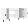 Glossy white plywood desk 140x50x75 cm by vidaXL, Desks - Ref: Foro24-829550, Price: 126,03 €, Discount: %