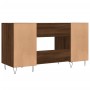 Escritorio madera de ingeniería roble marrón 140x50x75 cm de vidaXL, Escritorios - Ref: Foro24-829547, Precio: 112,99 €, Desc...