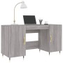 Escritorio madera de ingeniería gris Sonoma 140x50x75 cm de vidaXL, Escritorios - Ref: Foro24-829530, Precio: 113,36 €, Descu...