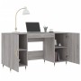 Escritorio madera de ingeniería gris Sonoma 140x50x75 cm de vidaXL, Escritorios - Ref: Foro24-829530, Precio: 113,36 €, Descu...