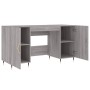 Escritorio madera de ingeniería gris Sonoma 140x50x75 cm de vidaXL, Escritorios - Ref: Foro24-829530, Precio: 113,36 €, Descu...